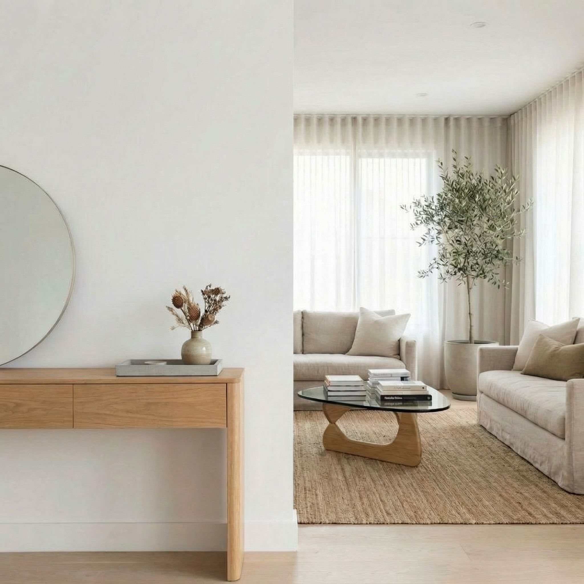 Elegant foyer entrance